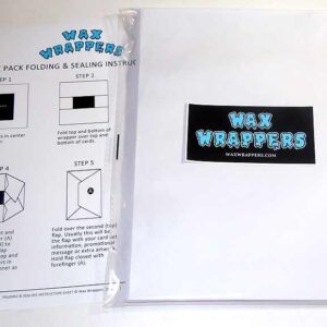 Blank Wax Pack Wrappers Letter Size